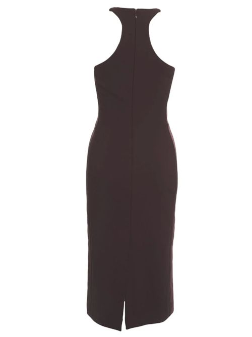 ABITO CON DETTAGLIO GIOIELLO ELISABETTA FRANCHI | AB91761E2644 cacao